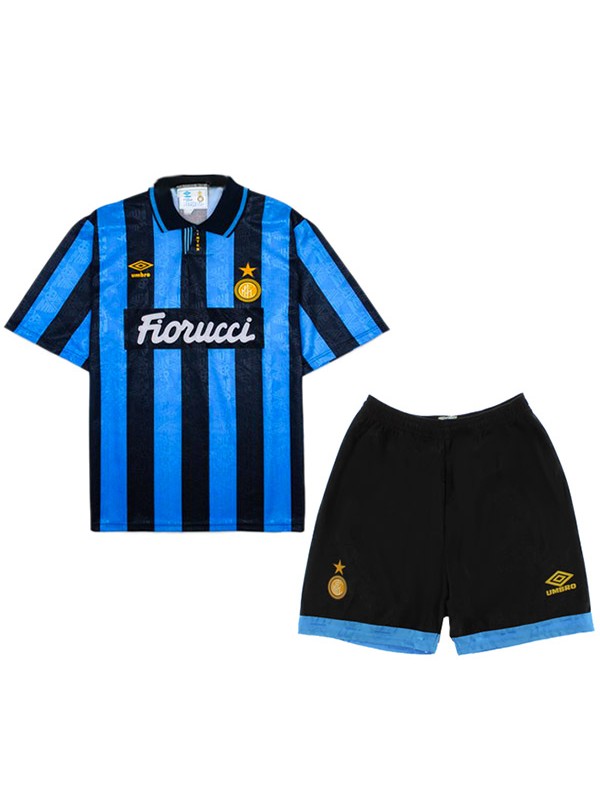 Inter milan home kids kit children retro jersey 1992-1994
